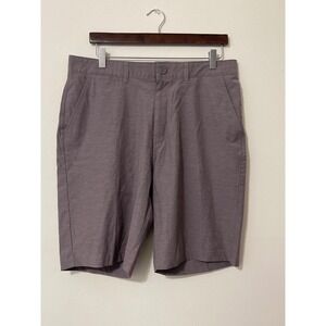 Johnnie O Modern Fit Heathered Gray Shorts 36 Golf Casual Walking Hiking Fishing